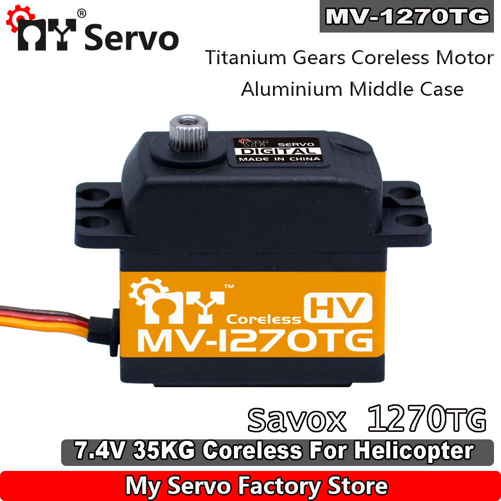 Rc Helicopter Servo - MY RC-Servo MV-1270TG HV 35kg, engranajes