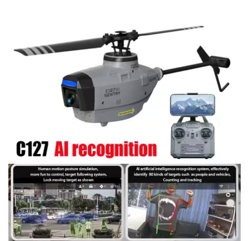 Rc Helicopter Single Rotor - Helicóptero RC ERA C127AI sin escobillas