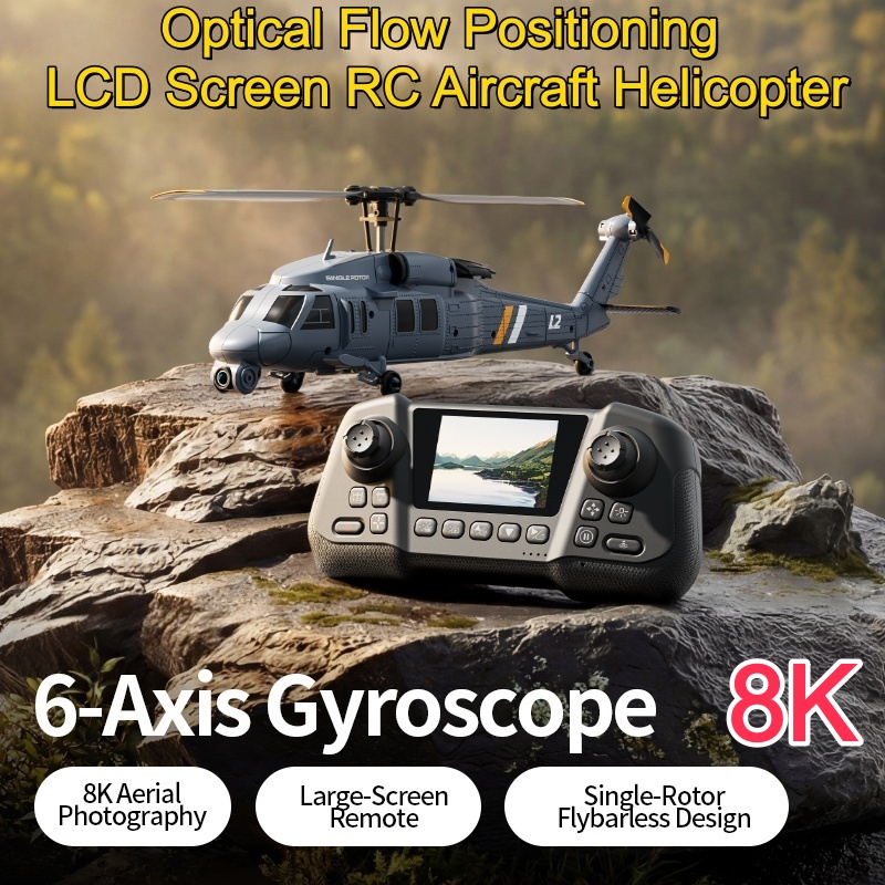 Rc Helicopter Gyro - Helicóptero RC 8K Flybarless con Flujo