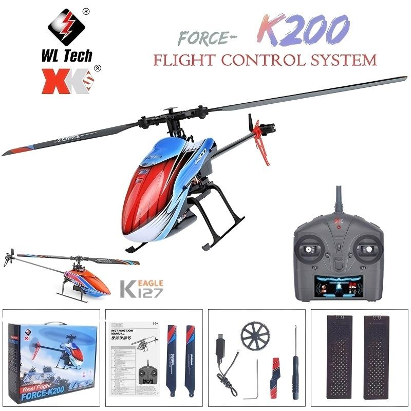 Rc Helicopter Single Rotor - Helicópteros WLtoys RC K200 K127 2,4