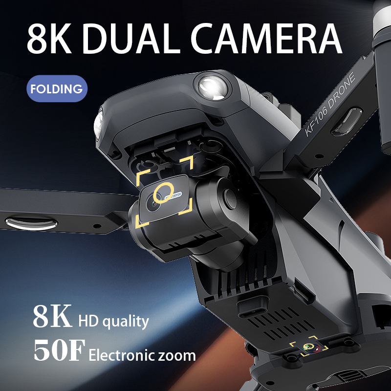 Dron profesional KF106 Max 8K, - Rc Helicopter Charger reseña y precio