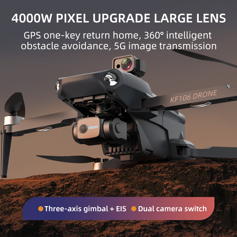 Dron profesional KF106 Max 8K, - Rc Helicopter Charger reseña y precio