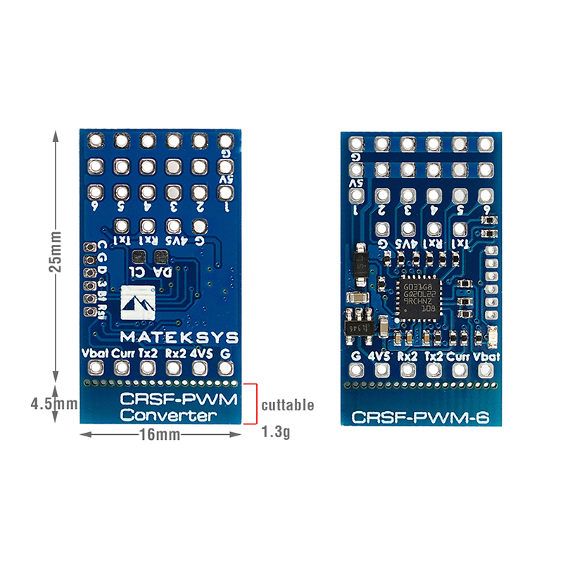 Matek-Convertidor de CRSF a PW - Tbs Fpv Crossfire reseña y precio