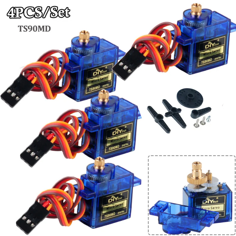 4 Piezas de Micro Servomotores - Rc Helicopter Motor reseña y precio