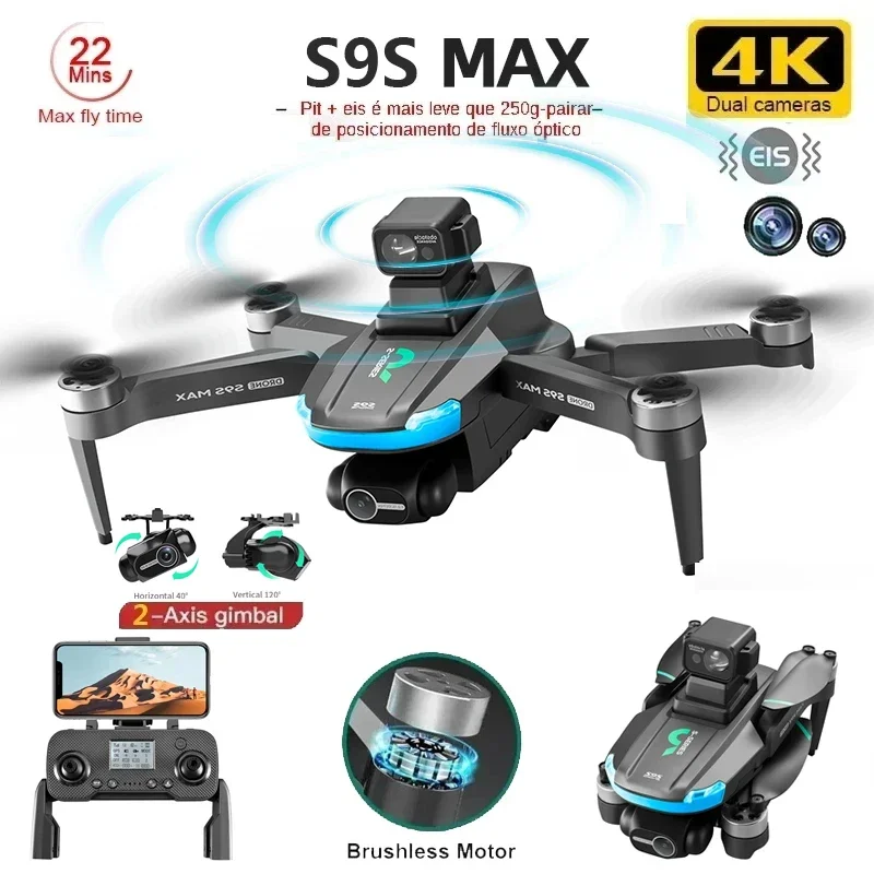Nuevo S9S MAX MINI Drone 4K 2  - Rc Helicopter Mini reseña y precio
