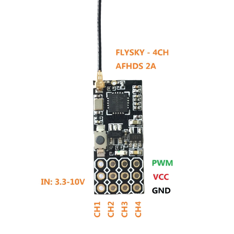 Receptor Flysky FS2A Mini 4CH  - Rc Helicopter Mini reseña y precio