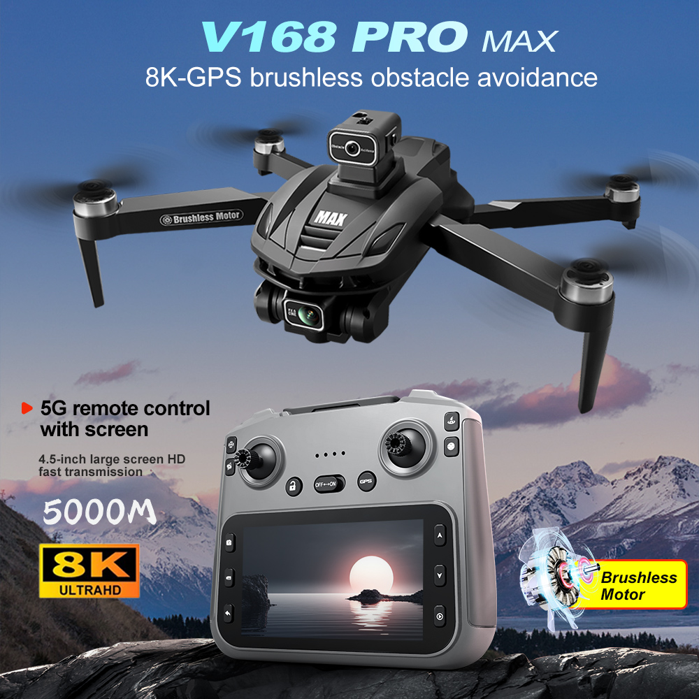V168 PRO Max GPS Drone 8K Prof - Rc Helicopter Electric reseña y precio