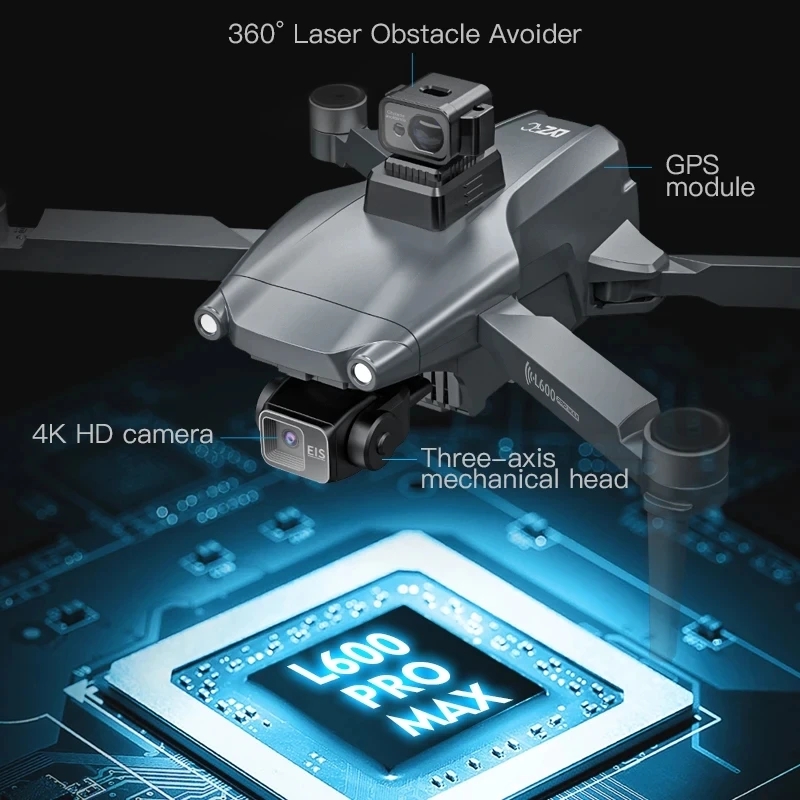 L600 PRO MAX GPS Drone profesi - Rc Helicopter Electric reseña y precio