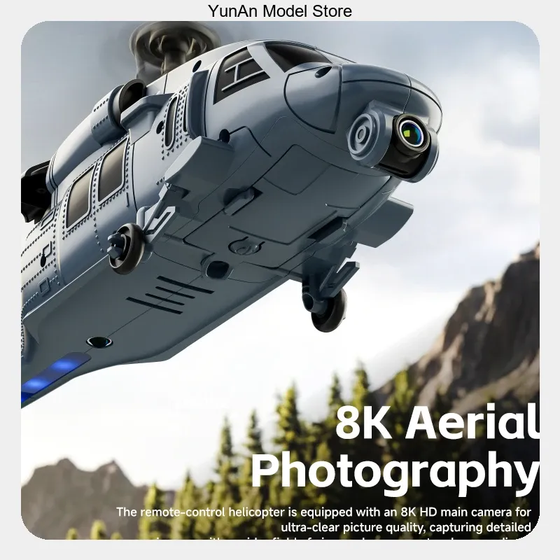 Helicóptero RC 4DRC L2 8K UHD  - Rc Helicopter Single Rotor reseña y precio